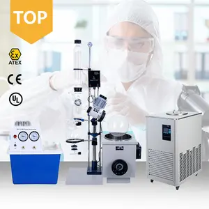Rotovap Vakum Lab Kimia Multifungsi, 10L 20L 50L 100L untuk Penyulingan Uap Minyak Esensial
