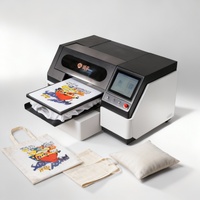 Nuevo Proveedor Dorado Surhoo, Impresora Digital Todo en Uno para Camisetas, Impresora Plana de Inyección de Tinta Automática de Alta Precisión con Pantalla Táctil, 1 Año de Garantía