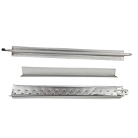 Panneau en laine minérale carré 600x600mm, étanche, pour plafond, avec profilé en aluminium peint en forme de T, accessoires d'installation en acier léger