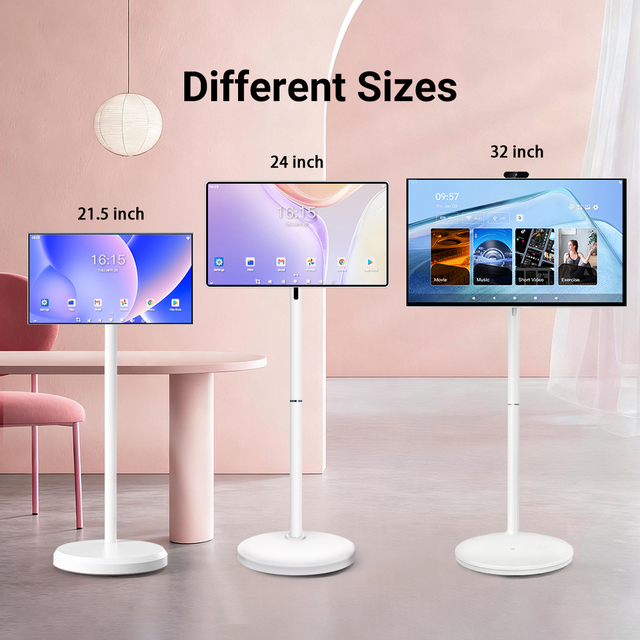 Portable Tv Battery Powered 21.5/24/32 Inch Smart Tv Hd Lcd Touch Screen Tv Smart Display Android Wifi Inteligentes Television