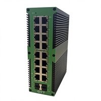 Nuevo y Original Switch PoE Industrial Gestionado Gigabit, 16 Puertos PoE, 2 Ranuras SFP para Fibra Óptica, Switch de Grado Industrial con Gestión