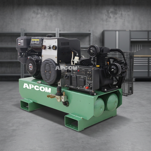Compresseur d'air à piston à essence APCOM 18HP 4 en 1, générateur et machine à souder intégrés, portable, 250L/min, refroidissement par air - Product Image 1