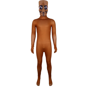 ชุดคอสเพลย์ Tung Tung Tung Sahur Wooden Stick Man Zentai สำหรับทุกเพศ ชุดเต็มตัว สำหรับฮาโลวีน คอสเพลย์ การแสดง พร้อมป้ายกำกับ - Product Image 1