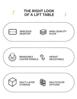 Table de chevet mobile et réglable en hauteur, idéale pour la maison, la chambre, le dortoir et les bureaux d'ordinateur paresseux
