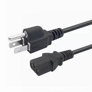 定制 2 芯转 C13 美式 3 针延长线，<span class=keywords><strong>10A</strong></span>/13A/15A 电流额定值，PVC 外套，美式插头，适用于家用电器 - Product Image 2