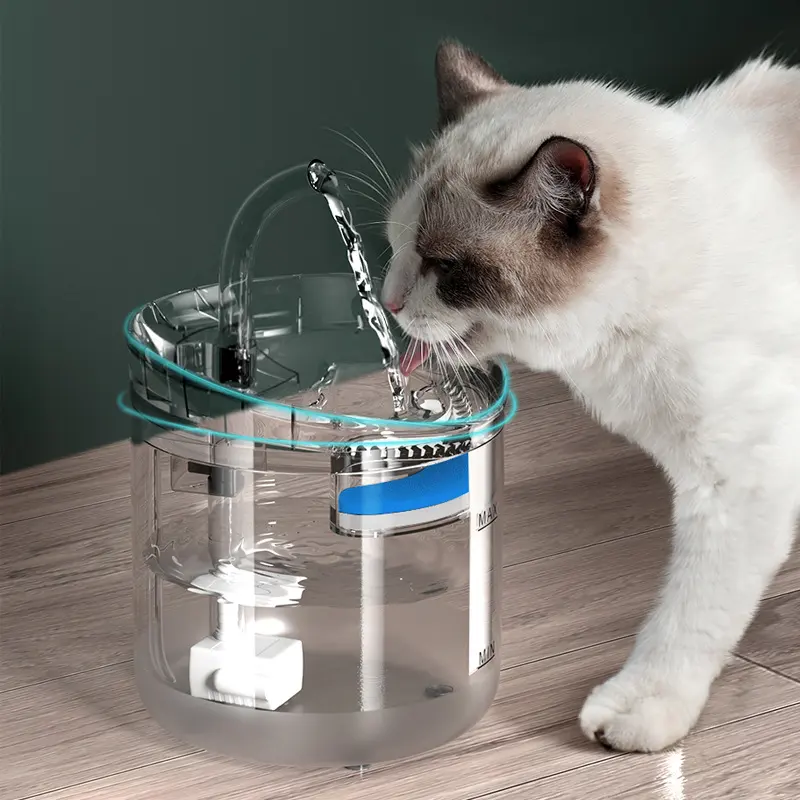 Dispensador de agua para mascotas, ciclo automático, inteligente, temperatura constante, fuente para beber para gatos