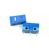 Micro-interrupteur de souris HUANO, bouton poussoir, coque bleue, matériau PVC rose, 20 millions de cycles de vie, applicable aux souris et aux claviers