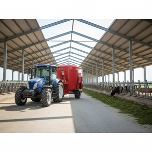 Novo Misturador Triturador de Ração de 60HP e 7m para Gado, Cavalos e Camelos, Trator Autopropelido para Ração TMR com Aço Q355 - Product Image 2