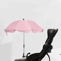 360 Degrés Réglable Pare-Soleil Poussette Parapluie Bébé Poussette Pince Soleil Parapluie Anti UV Étanche Haute Qualité Rose Bleu 2pcs