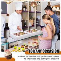 Boîtes jetables pour cupcakes et muffins avec fenêtre, en carton blanc découpé, mini-boîtes à cupcakes