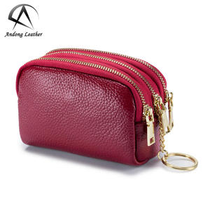 Monedero Pequeño de Cuero Vacuno Andong, Bonito Monedero Coreano para Damas, Monederos de Cuero Vacuno Genuino, Llavero, Cartera para Mujer - Product Image 6