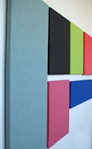 Panneau acoustique mural en fibre <span class=keywords><strong>de</strong></span> verre recouvert <span class=keywords><strong>de</strong></span> tissu <span class=keywords><strong>de</strong></span> qualité supérieure, <span class=keywords><strong>absorbeur</strong></span> sonore à NRC élevé pour cinéma, salle <span class=keywords><strong>de</strong></span> concert, espace commercial - Product Image 5