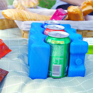 Paquete de hielo azul reutilizable de 130 ml, paquete de refrigeración de cadena de frío de HDPE para uso en exteriores - Product Image 1