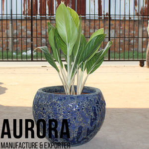 Macetas Decorativas de Cerámica Estilo Europeo Moderno, Color Azul Espuma de Mar, para Jardín y Hogar, Embalaje Privado Disponible - Product Image 3