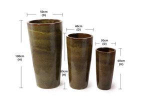Maceta Grande de Cerámica con Acabado Esmaltado, Duradera, para Suculentas, Uso Interior/Exterior, Jardinería, Hogar - Product Image 6