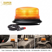 Auto-Zubehör DC 12-24V Stroboskop Wasserdichtes Rotierendes Licht Sicherheitslampe Magnetische Induktions-Warnleuchte