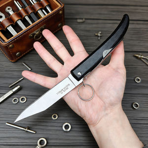 Couteau pliant <span class=keywords><strong>Okapi</strong></span> à manche en bois portable, petit couteau utilitaire de poche - Product Image 4