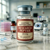 Étiquettes de peptides de qualité laboratoire imperméables, autocollants en vinyle, flacons en verre de 2 ml, 5 ml, 10 ml