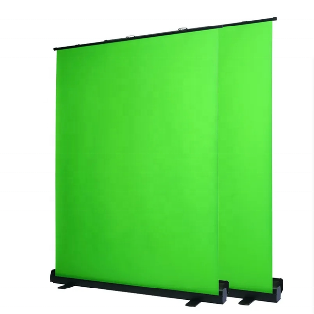 2x2.5m Portable Collapsible Crease Free Chromakey Background Pull up Green Screen for Live Video