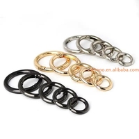 Prix usine métal ressort O anneau boucles sac à main sangle connexion mousqueton porte-clés collier pour animaux de compagnie boutons-pression pince
