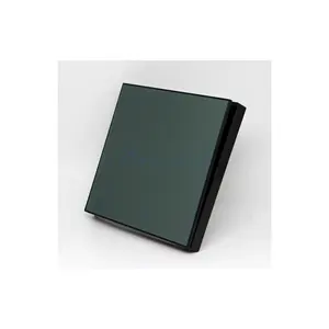 S3.1 Wholesale price uk acrylic/glass cover big button panel green 1 gang 2 way wall switches and socket