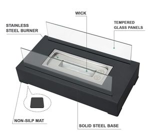 Chimenea de etanol de mesa portátil de alta calidad, pozo de fuego de bioetanol para Patio, mesa de fuego con <span class=keywords><strong>Alcohol</strong></span> para uso en exteriores - Product Image 4