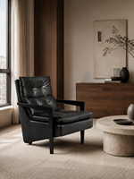 Fauteuil lounge moderne à dossier haut, personnalisé, en tissu ou entièrement en cuir, pour salon, salle à manger, hôtel, bureau, directement de l'usine
