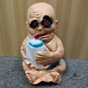 Adorno de Mesa de Látex para Halloween, Biberón de Bebé Zombi Espeluznante, Detalle de <span class=keywords><strong>Ojos</strong></span> Rojos y Boca Ensangrentada - Product Image 2