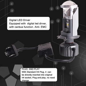 Sanvi Lamps 12v 5500k 35w Mini H4 Led Projector Car Motorcycle Accessories Lens Headlights - Product Image 6