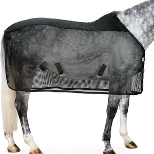 Manta para Caballo en Oferta, con Tela de Malla Transpirable, Protección Contra Moscas y Mosquitos, Ajustable para Establos y Pastoreo - Product Image 4