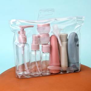 Lot de Bouteilles de Voyage Rechargeables en Gros : Vaporisateur, Lotion, Shampoing, Gel Douche, Tubes Cosmétiques Vides, Outil Portable - Product Image 1