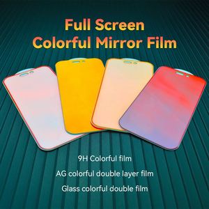 Bán Buôn Gương Riêng Tư Linh Hoạt Glass Bảo Vệ Cho <span class=keywords><strong>Iphone</strong></span> 15 Pro 16/17 Gradient Đầy Màu Sắc Chống Gián Điệp HD Matte Bảo Vệ Màn Hình - Product Image 4