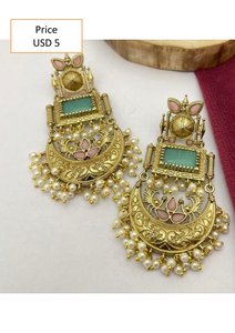 Pendientes de Perlas con Baño de Oro de Primera Calidad para Mujer, Joyería de Moda, Diseño Ligero para Uso Diario y Bodas - Product Image 2