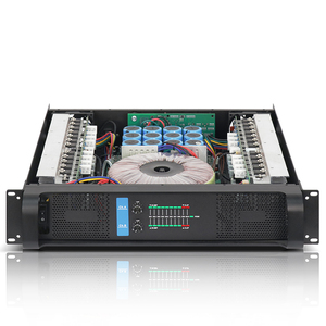 FF-1000 250W เพาเวอร์แอมป์แบบสองช่องสัญญาณระดับมืออาชีพ คลาส H สเตอริโอ ตัวเครื่องโลหะ สำหรับอุปกรณ์แสดงดนตรี - Product Image 1