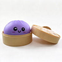 Jouet promotionnel extensible et moelleux, boîte surprise mystère arc-en-ciel, jouet anti-stress mignon en forme de dumpling à presser