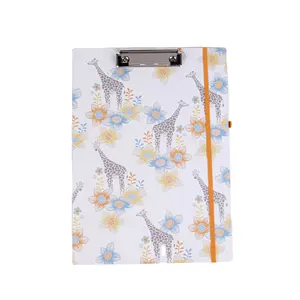 Custom printing paper A4 clipboard file document holder Printed Document Foldable Nursing Paper File Clipboard