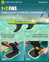 Planche de paddle gonflable de qualité supérieure, capacité 450 lb, durable, avec accessoires