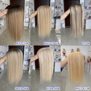 Topper en dentelle mono 5x6 en cheveux russes, couleur Balayage HAWAII haute densité, en stock, prêt à être expédié, pour femmes de salon souffrant de perte de cheveux - Product Image 5