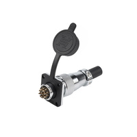 Venta directa de fábrica del conector hembra Circular de tuerca trasera de enchufe de aviación WS16 para Cable de conexión de alimentación automotriz de 2-10 núcleos