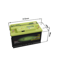 Baterai LiFePO4 12.8V 100Ah 1280Wh dengan Bluetooth BMS Terintegrasi, Baterai Siklus Dalam untuk RV, Solar, Kelautan, Penyimpanan Off-Grid