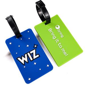 Étiquette de bagage en PVC souple 2D 3D en silicone avec logo personnalisé en relief pour voyages en avion – Vente en gros - Product Image 2