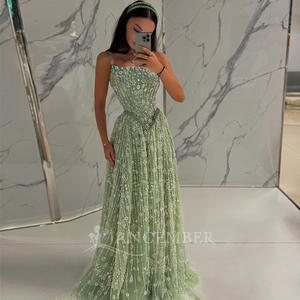 Jancember LSZ123 bellissimi <span class=keywords><strong>abiti</strong></span> da sera in cristallo senza maniche <span class=keywords><strong>verde</strong></span> <span class=keywords><strong>menta</strong></span> - Product Image 6