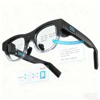 Lunettes intelligentes tout-en-un IA AR sans fil autonomes avec traduction, téléprompteur, enregistrement de réunion et protection de la vie privée