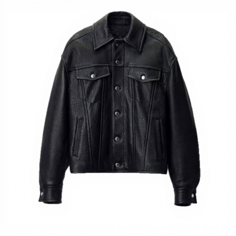 Popular Products Custom Made Polo-collar Leather Coat Elephant Skin Pattern Genuine Sheep Skin Jacket for Women