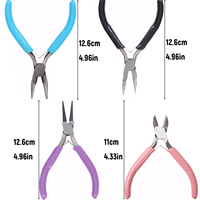Ensemble de 7 pinces à 4 couleurs pour la fabrication de bijoux DIY, bracelets, colliers, matériaux