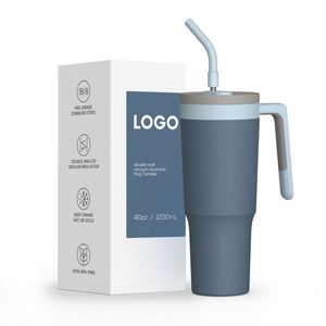 Hot Sale 40oz Stainless Steel Tumbler Fruit <b>Diffuser</b> Custom Logo Vacuum Insulated Mug Handle Lid Sports Style 24-36 Hours Food - Product Image 3