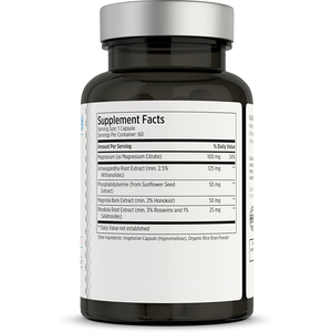 Compléments de Cortisol : Mélange Herbal avec Magnésium, Ashwagandha et <span class=keywords><strong>L</strong></span>-Théanine en Capsules – Favorise la Réduction du Stress, <span class=keywords><strong>l</strong></span>'Apaisement de <span class=keywords><strong>l</strong></span>'Humeur et la Relaxation - Product Image 2