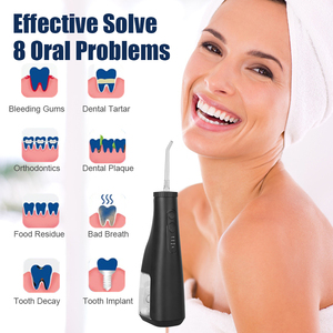 <span class=keywords><strong>Irrigador</strong></span> bucal inalámbrico de 4 modelos de 300ml de gran capacidad para baños, 1800 pulsos, hilo dental de agua, boquillas portátiles para lengua de ortodoncia - Product Image 4