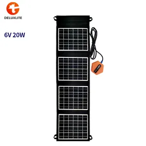 Foldable Solar Panel Bags 20W Portable Pocket Solar Power Bank Easy Carry Outdoor Folding Solar Panel for Camp