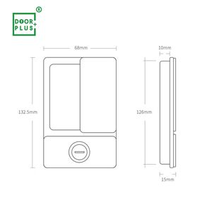 Maniglia <span class=keywords><strong>Scorrevole</strong></span> Invisibile Integrata in Acciaio Inox Doorplus con Serratura, Maniglia Nascosta per Privacy, Serratura di Sicurezza per Porte Scorrevoli - Product Image 6
